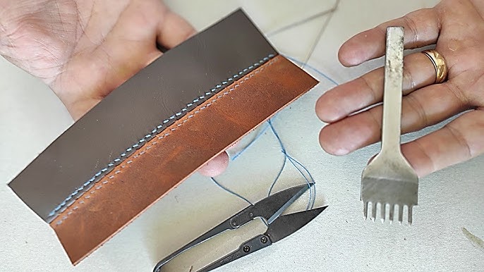 imágen costura y terminación del cuero